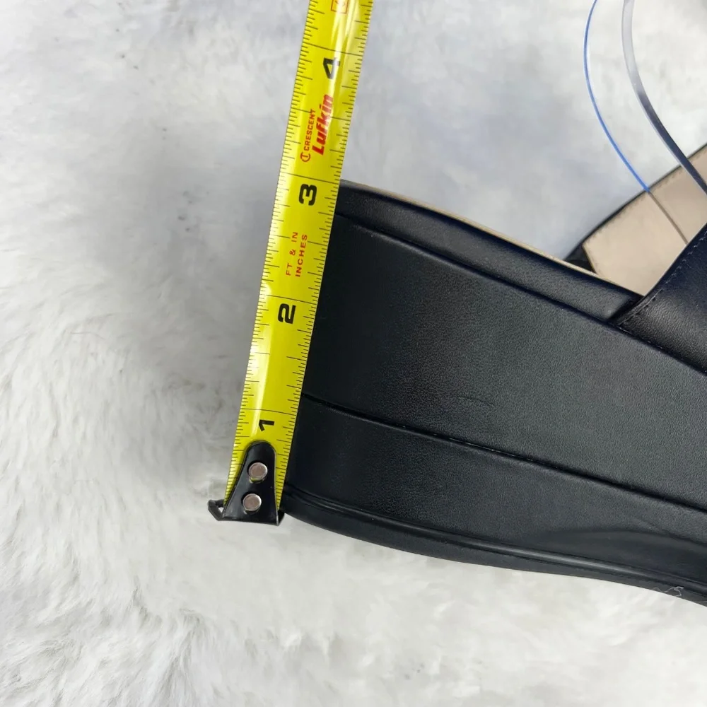 🚫|•GRAND AMBITION COLE HAAN•| Black Sandals Platform Dual Strap Size 8 - Picture 12 of 15